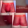 Men's Silky Skin-Friendly Boxer Briefs &ndash; Sexy Ultra-Thin Sheer Striped Underwear