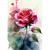 Watercolor Roses-Paint By Numbers Acrylic Painting 30*40CM(Watercolor)