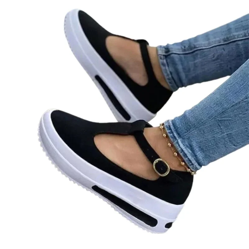2021 New Women Sandals Open Toe Wedge Platform Sport Sandals Soft Stitching Comfortable Flat Sandals Ladies Casual Beach Shoes