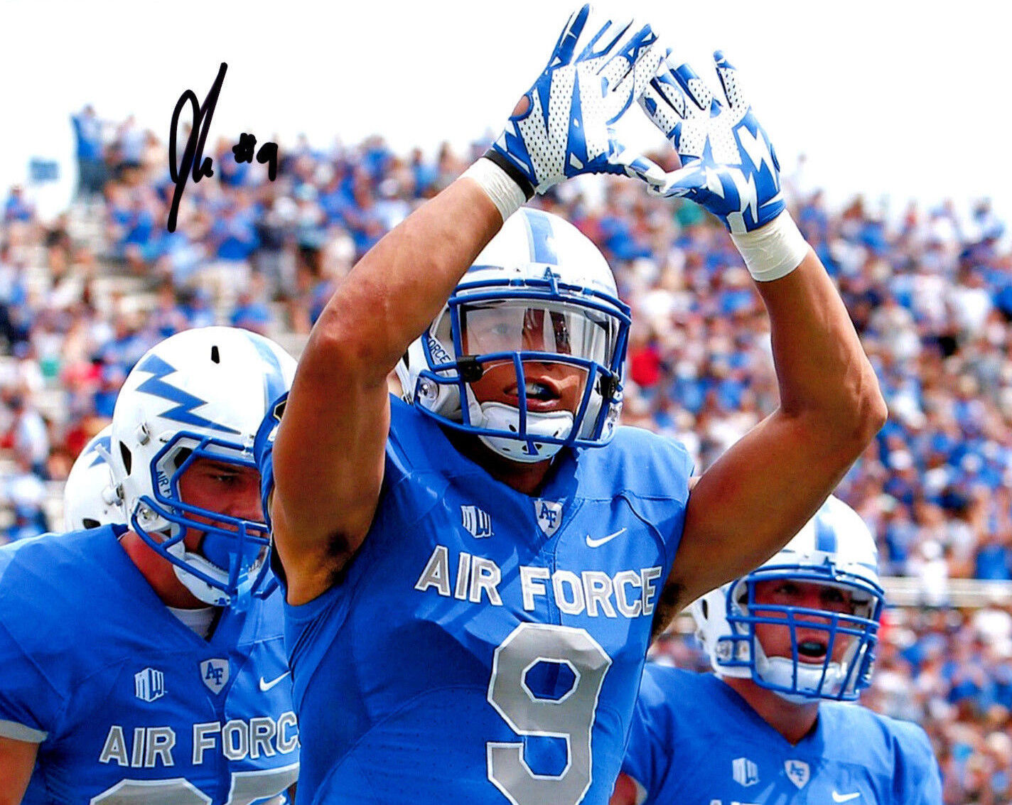 Jalen Robinette Air Force Falcons hand signed autographed 8x10 football Photo Poster painting e