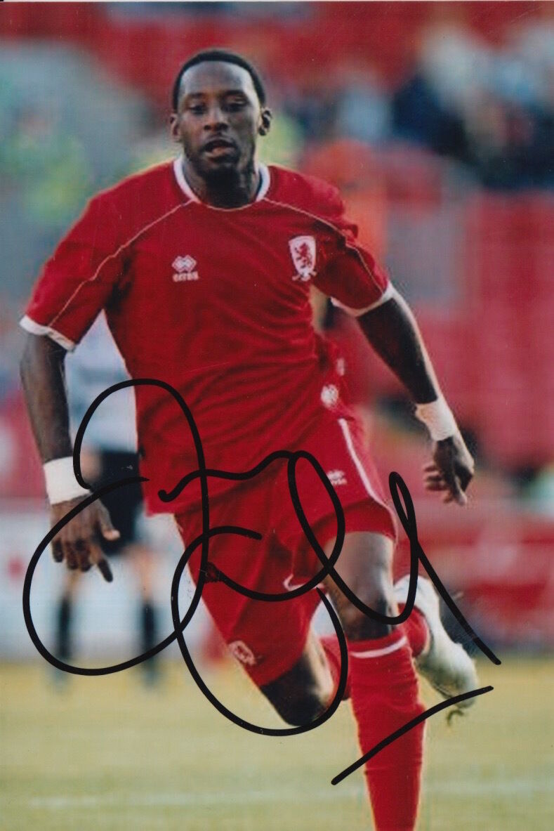 MIDDLESBROUGH HAND SIGNED JASON EUELL 6X4 Photo Poster painting.