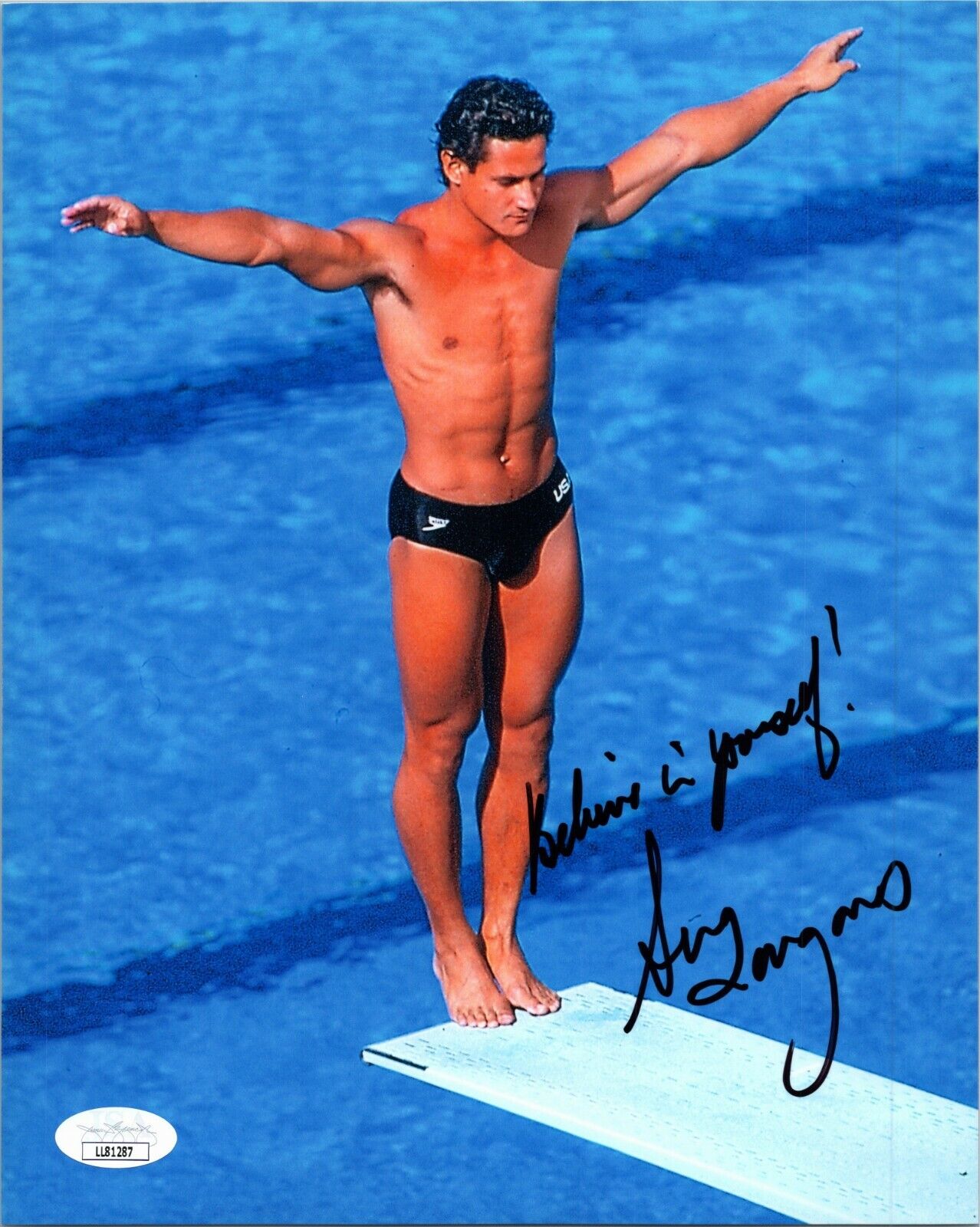 ~ GREG LOUGANIS Authentic Hand-Signed USA Olympic diver