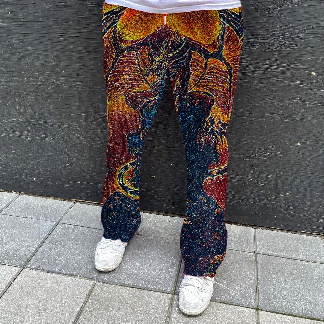Individual retro casual trousers