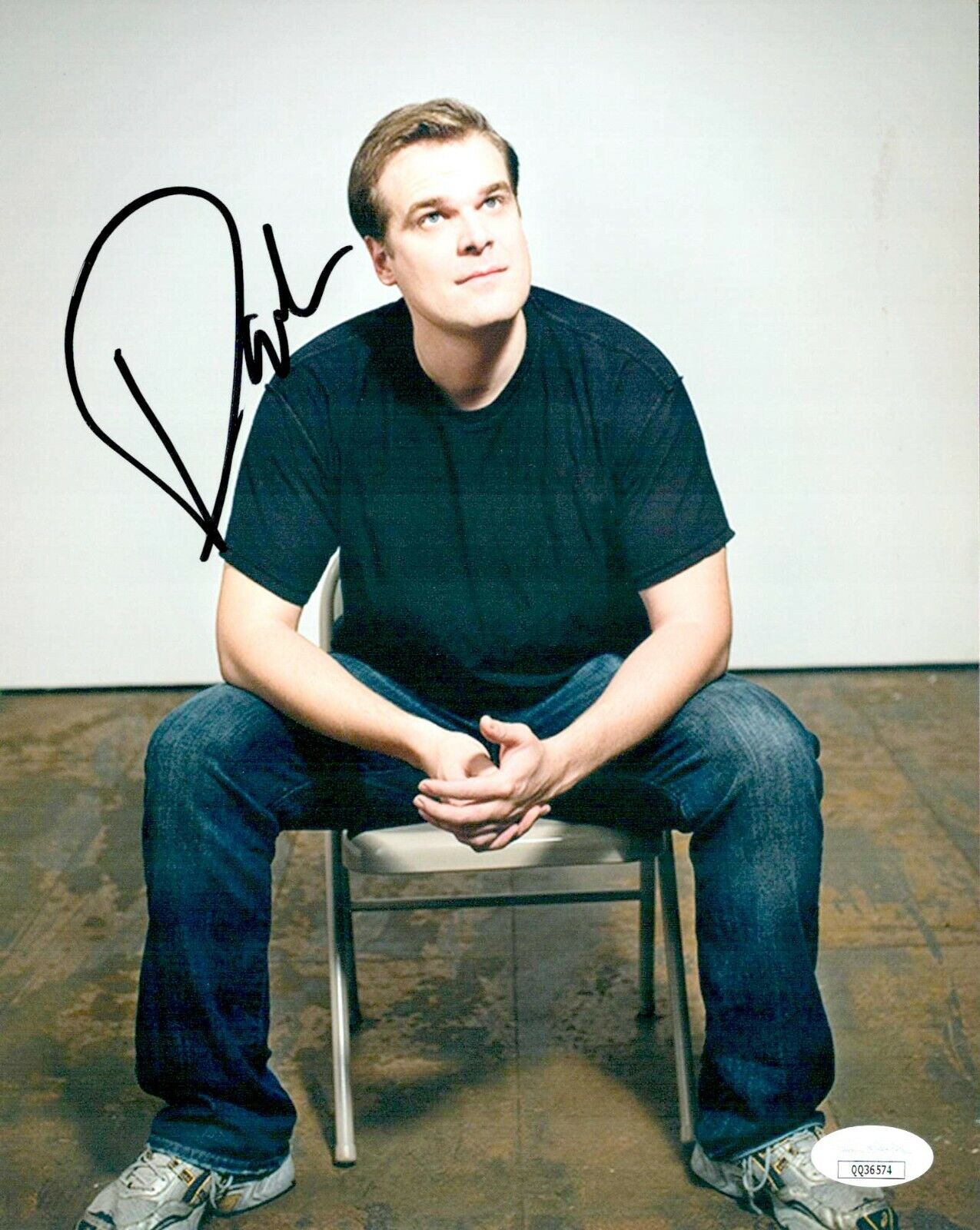 DAVID HARBOUR Signed STRANGER THINGS BLACK WIDOW 8x10 Photo Poster painting Autograph JSA COA