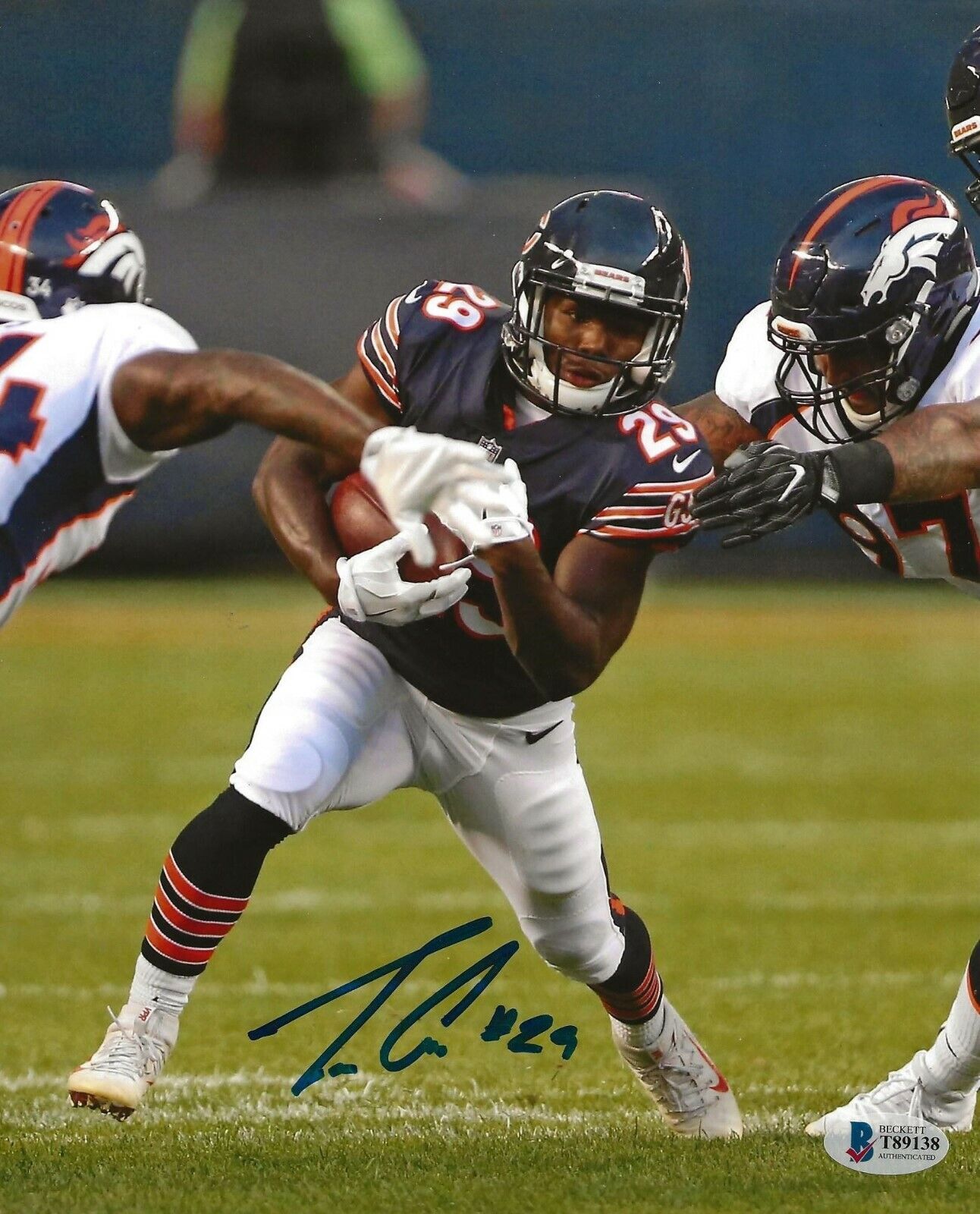 Tarik Cohen signed Chicago Bears 8x10 Photo Poster painting autographed 4 BAS Beckett