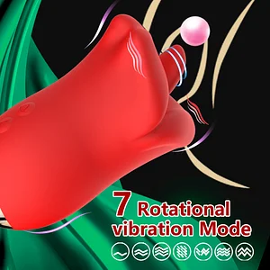 Ruby Nibbler 2-in-1 Rotating and Licking Vibrator advanced sex toy