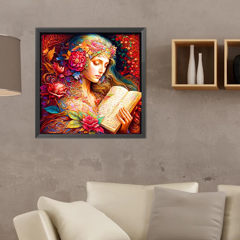Full Round Diamond Painting 40*40cm - The Girl Who Sang For This