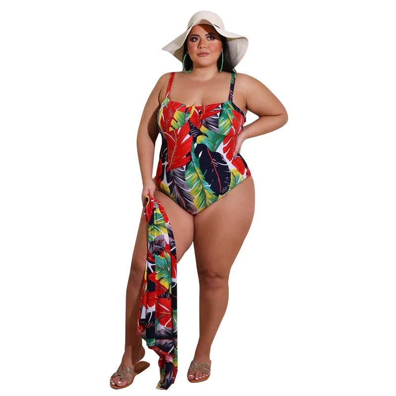 Plus Size Swimsuit Women Two Piece Set Wholesale Cover Up Bikinis Sets Sexy Jumpsuit Swimsuit Beach Bathing Suit Dropshipping