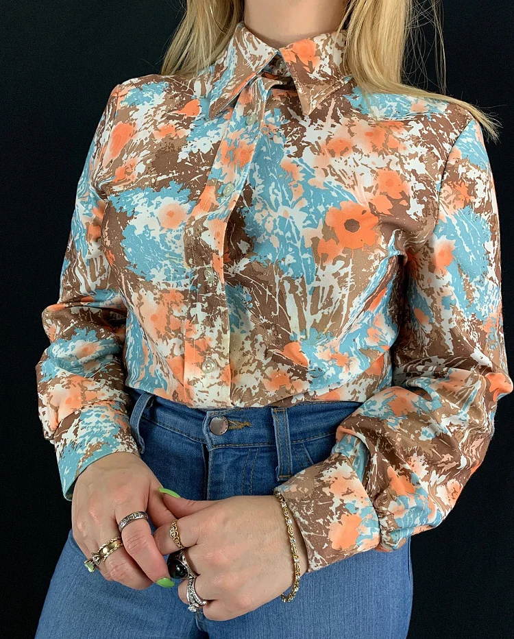 Women's Long Sleeve Gradient Shirt