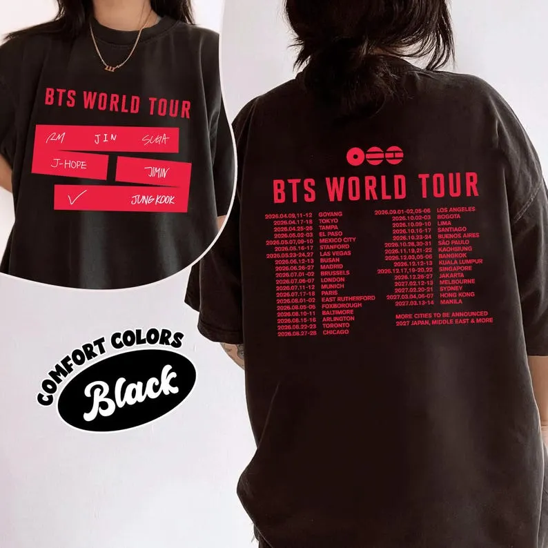 BTS Arirang World Tour NYC T-Shirt (Black)