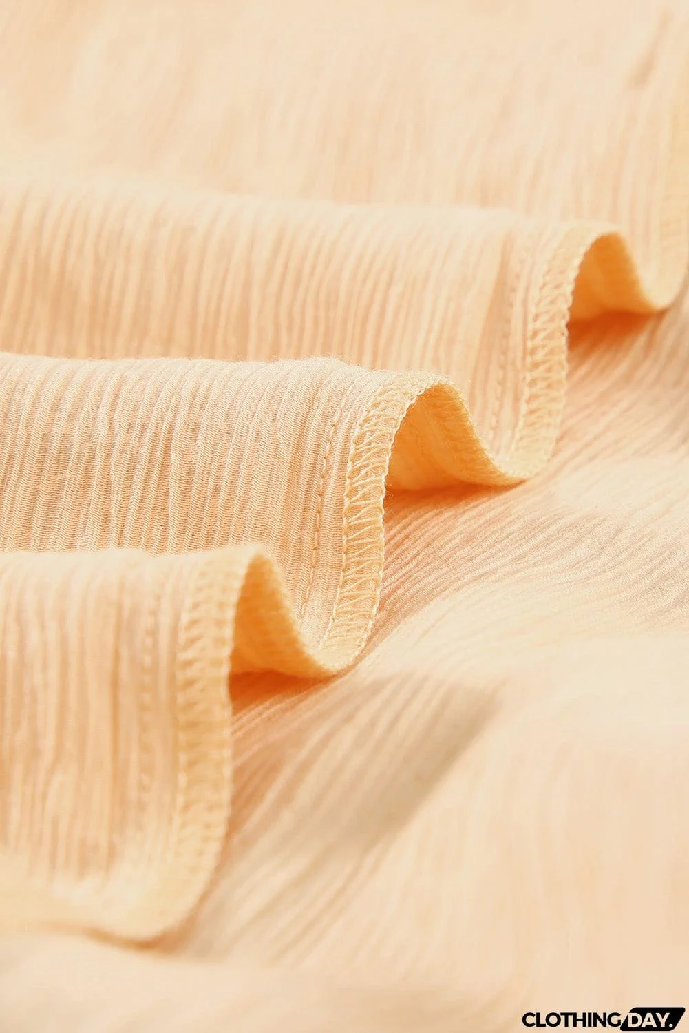 Ruffled Patchwork Bubble Sleeve Loose Shirt