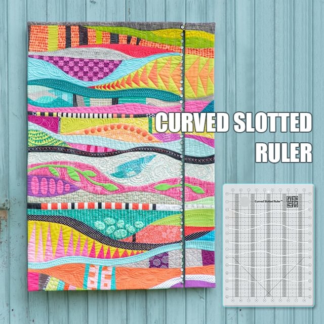 Patchwork Quilt Curved Slotted Ruler (With Instructions)
