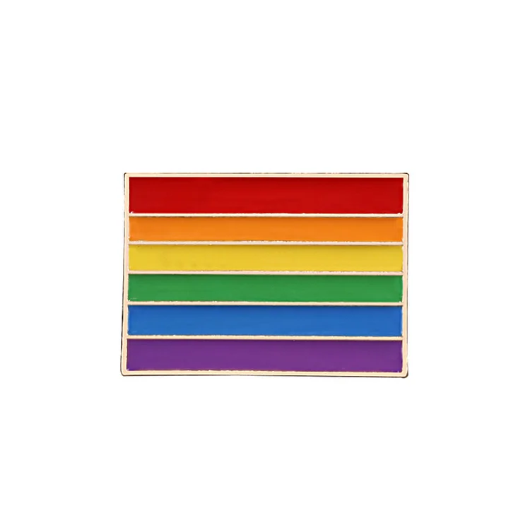 Rainbow Flag Enamel Pin LGBT Gay Pride Pin for Men and Women