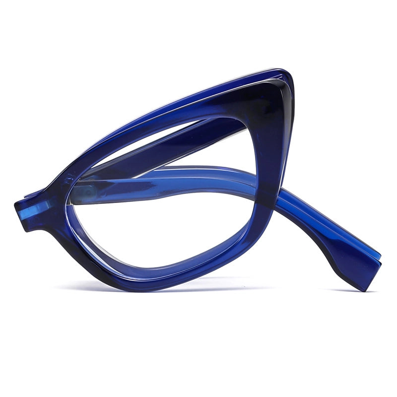 Minimalist Solid Color Leopard Pc Cat Eye Full Frame Women’s Sunglasses