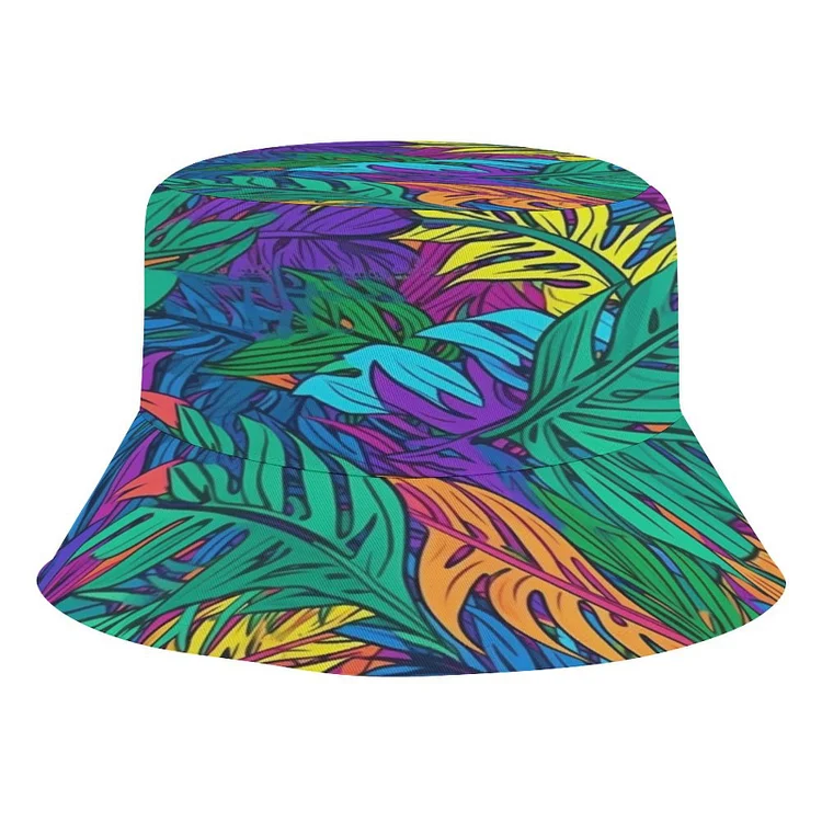 Children's Fisherman Hat TROPICAL LEAVES customized, personalized, gift