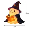 Cute Ghost Reading Book Night Light Easy To Use Halloween Cute Night Light Lightweight for Indoor Party Desk Outdoor Halloween Decoration