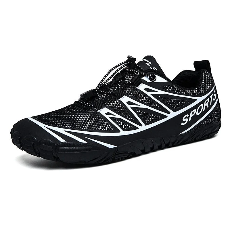 ZZFABER Summer Outdoor Barefoot Shoe Men Mesh Quick-Dry Aqua Shoes Breathable Fitness Sports Water Sneakers Male Beach Footwear