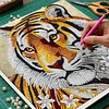 Framed Diamond Painting - Special Shaped - Tiger(25x25cm)