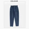 Women's High-Waisted Carrot-Fit Jeans in Stretch