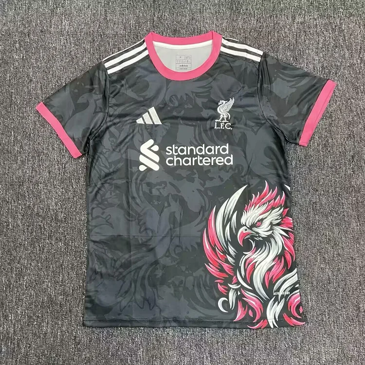 2025-26 Season - Liverpool Special Edition Black and Pink Eagle - Jersey - Fan Edition
