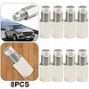 8pcs - Straight Check Engine Light Eliminator Car O2 Sensor Adapter with Mini CAT