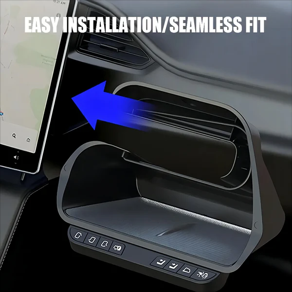 TESLASY Tesla Model 3/Y/ Model 3 Highland Storage Box Intelligent Control Physical Buttons