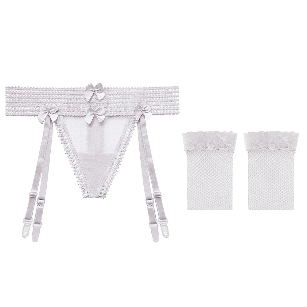 Sdrawing Sdrawing White Silk Sexy Garter Lace Lace Legs Long Perspective Tempting Over The Knee Black Silk Garter Garter 2067