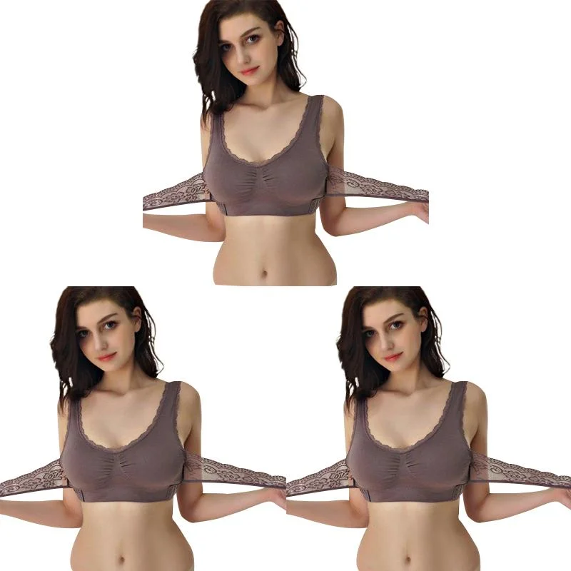 EdNey Anti-Sagging Wirefree Bra, 2023 New Oversized Wireless Anti-Sag Bra,  Fitness Yoga Sports Support Bra (A-2PCS,2XL) : : Fashion