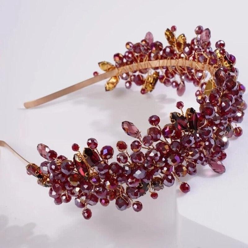 Women’s Elegant Streetwear Geometric Crystal Hair Band