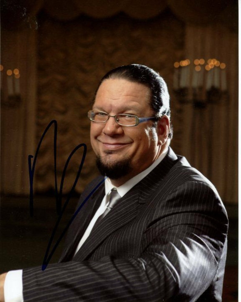 Penn jillette signed autographed Photo Poster painting