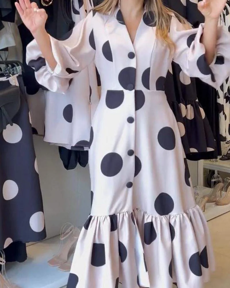 Pop Style Long Casual Dress