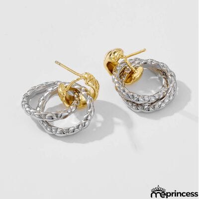 925 Sterling Silver Twisted Drop Earrings