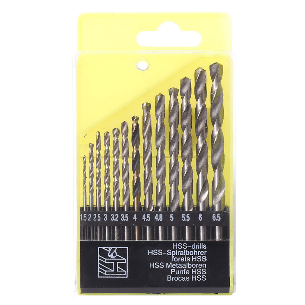 

13pcs Cobalt Drill HSS Twist Drill Bit Set Hole Cutter Power Accessories, 501 Original