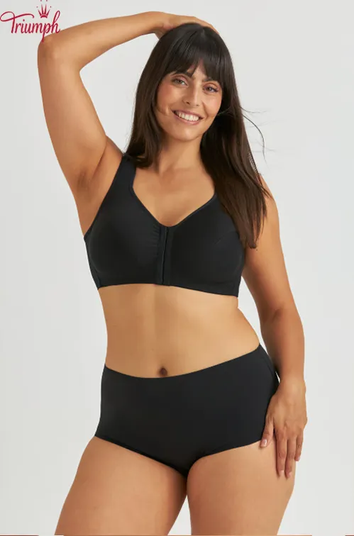 Triumph - (4 buc.) Sutien din bumbac cu spatele &icirc;n X, cu &icirc;nchidere &icirc;n față