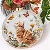 Cat Butterfly-Embroidery Kit
