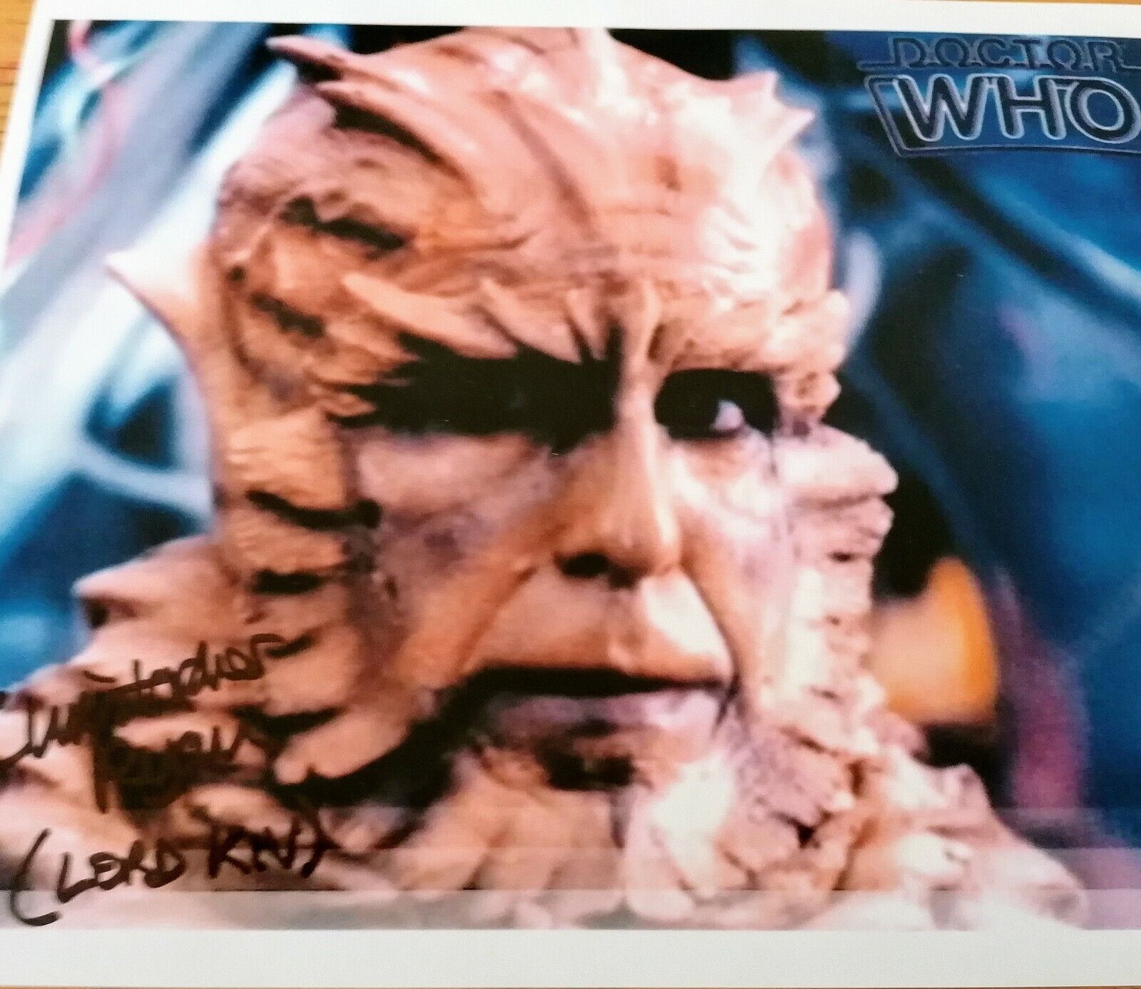 Christopher Ryan SIGNED Genuine Doctor WHO COLOUR 8 X 10 Television Photo Poster paintinggraph