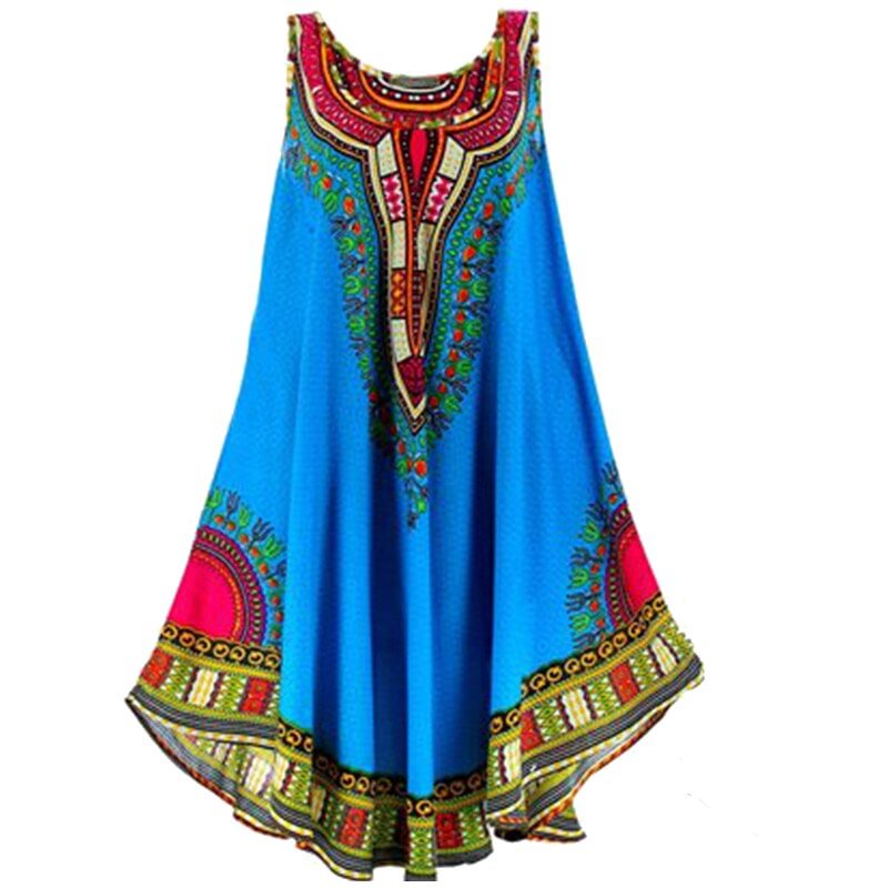 2020 Tops  African Clothes Aresses For Women Fashion Dashiki Dress Vetement Femme Robe Africaine 3d Africa Clothing