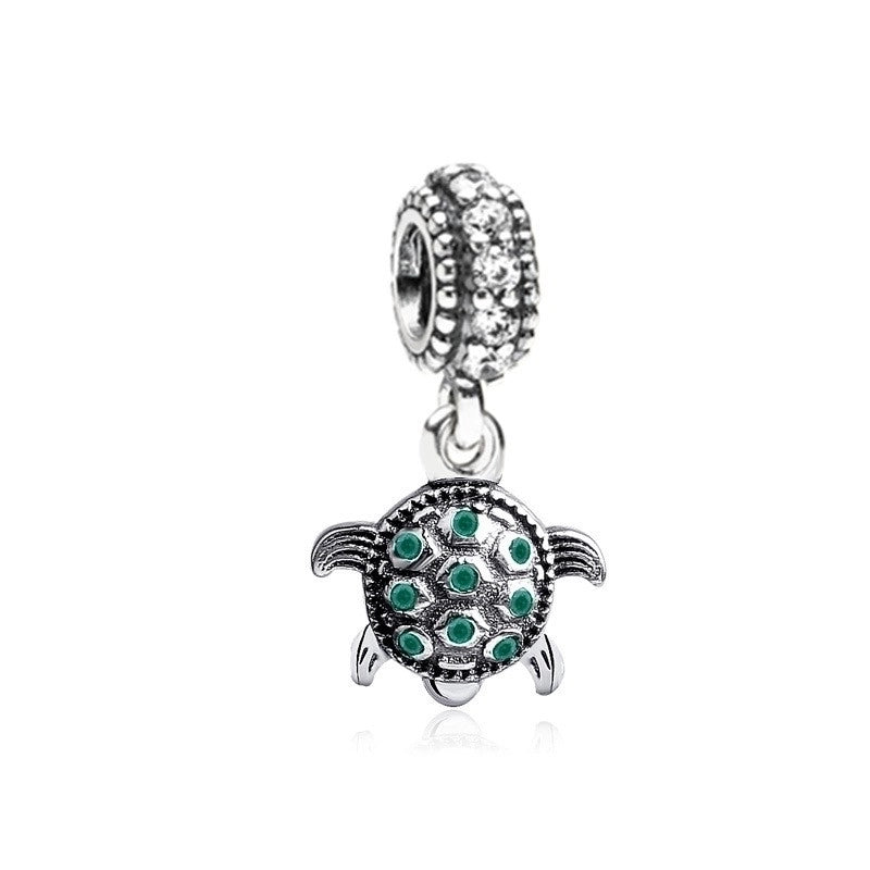 Fashion Tortoise Dolphin Fish Alloy Inlay Rhinestones Pendants