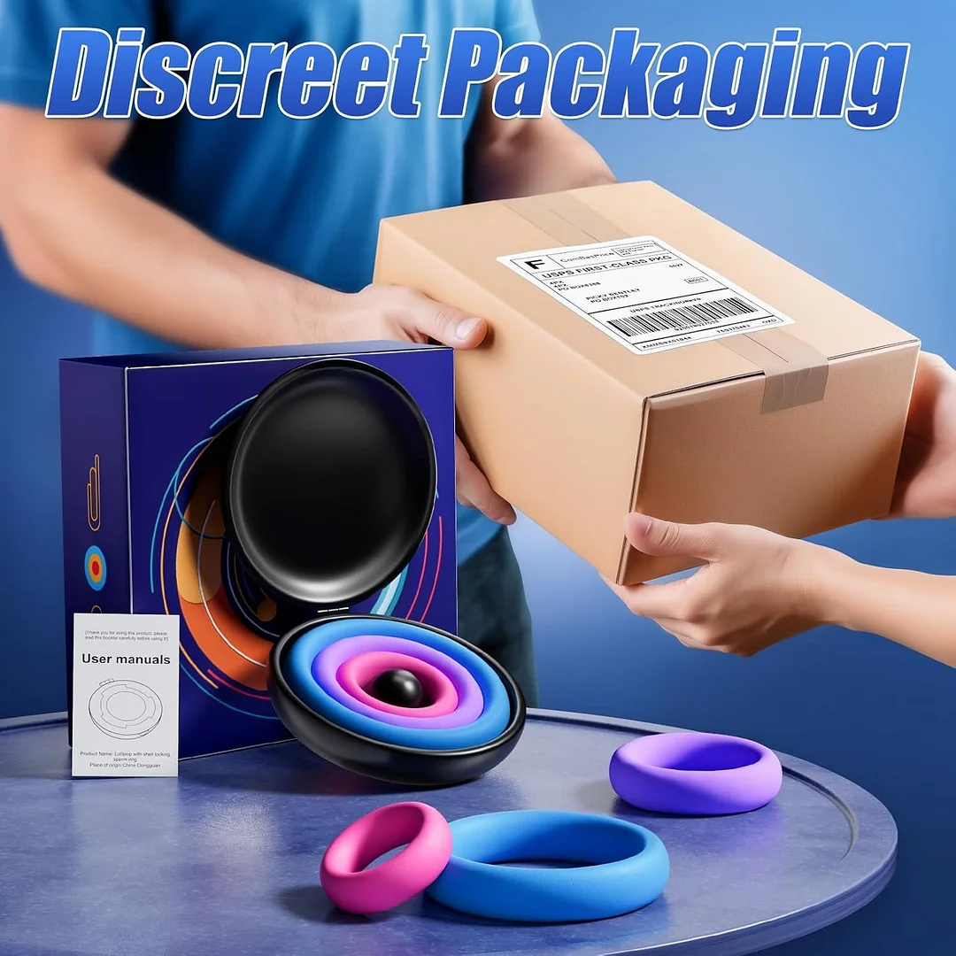 3 Size Stretchy Silicone Cock Ring Set For Men | Delay Training Rings With Case For Longer-lasting Performance