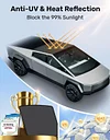 Zanch 2025 Upgrade Original Sunshade Roof for Tesla Cybertruck [No Gaps, No-Sag] Heat Insulation Foldable Roof Glass Sun Shade for Cybertruck Tesla Must Have Accessories - Black