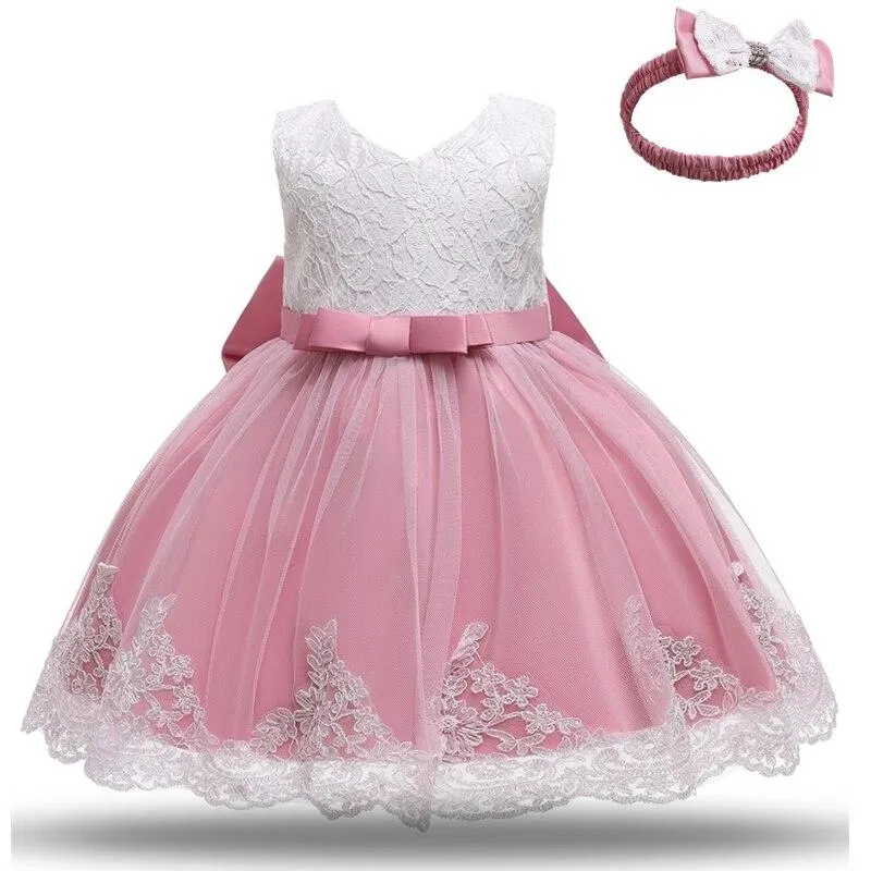 Baby Girl Dress 1 Year Birthday Party Dress for Girls Christening Gown For Baby Girls Embroidery Christmas Vestido Infantil