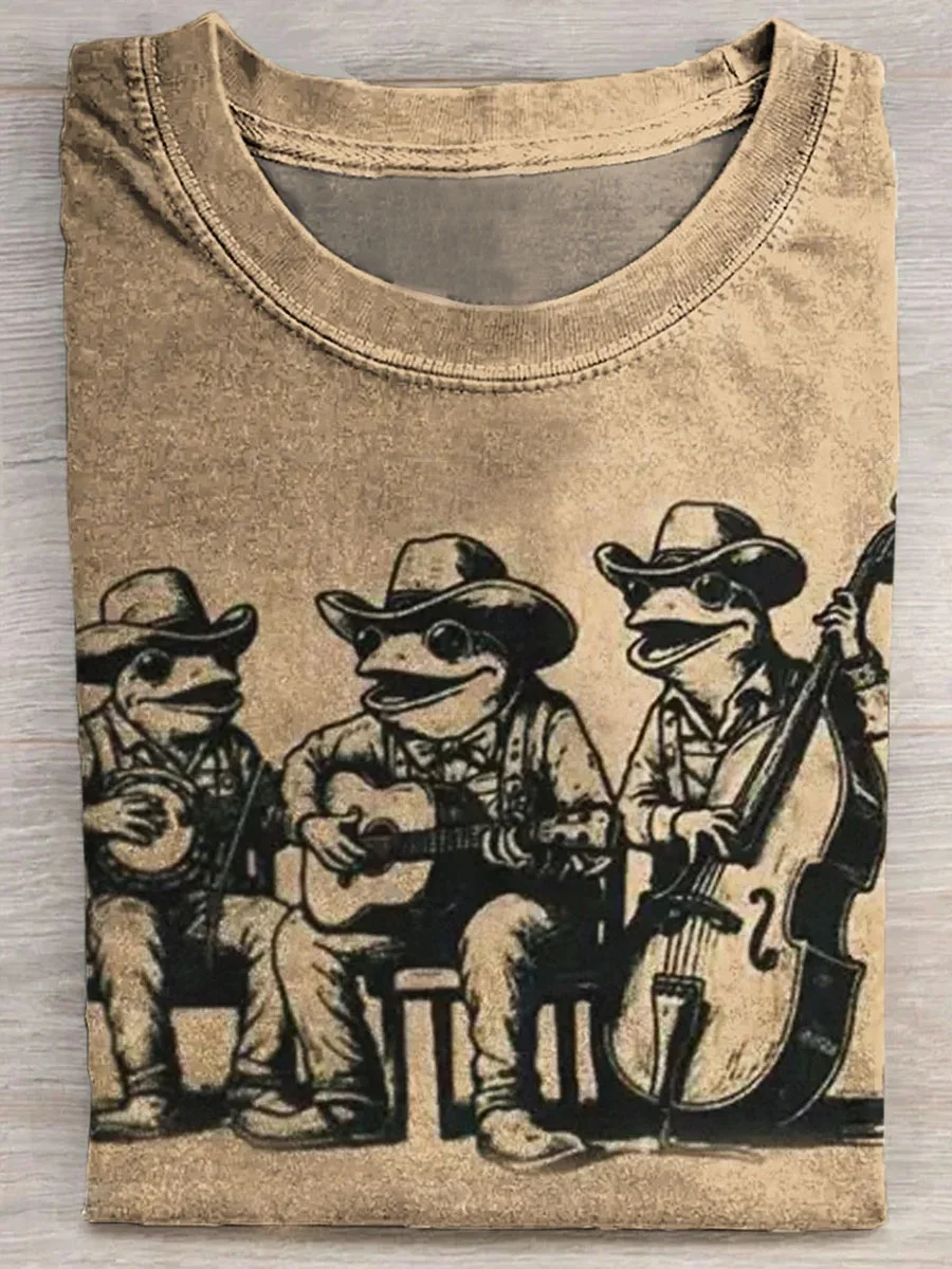 Eagerlys  Funny Frog T-shirt Eagerlys