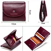 Fashion top layer cowhide ladies wallet trend small card holder