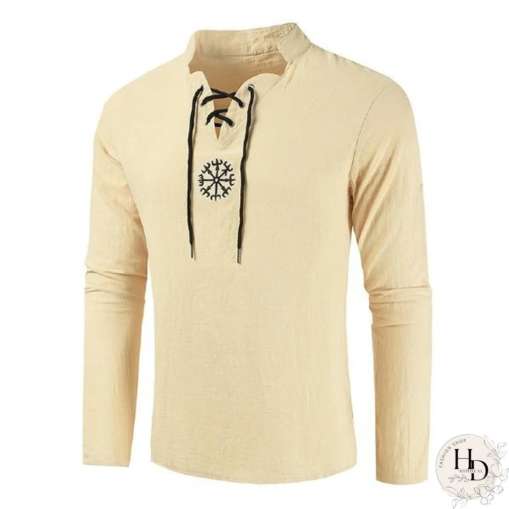 Casual Men's Fashionable Personality Pure Long Sleeve Shirts