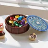 5D DIY Diamond Painting Handmade Wood Storage Box Crystal Storage Case (Flowers)
