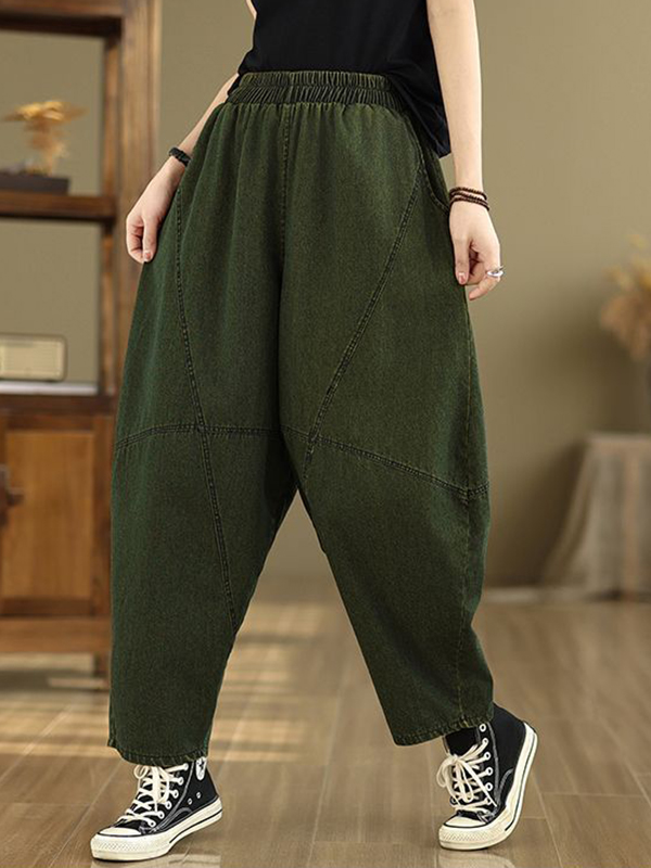 Loose Vintage Wash Denim Halleen Pants