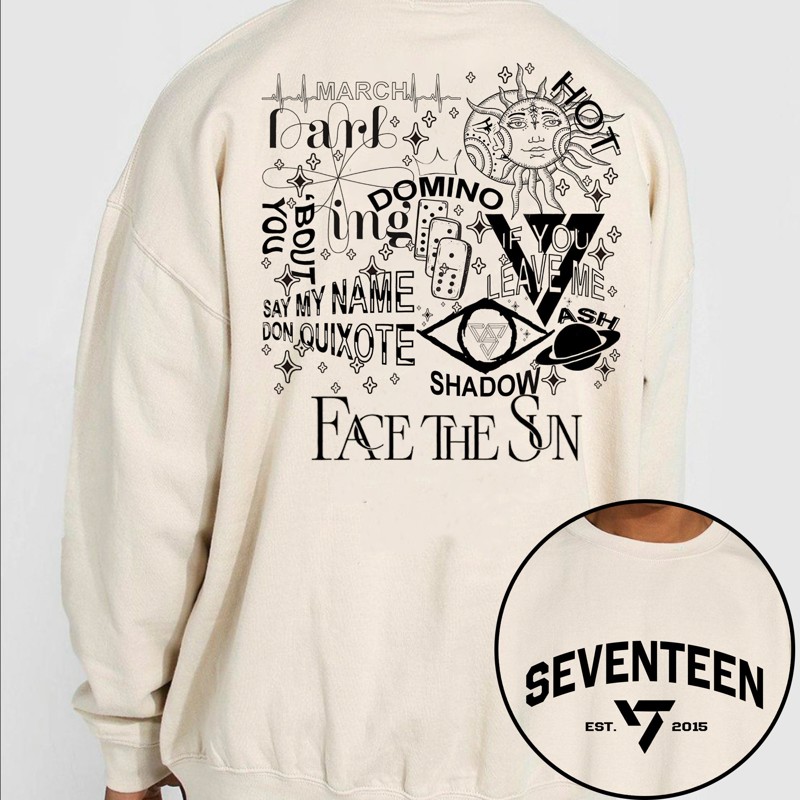 SEVENTEEN Face The Sun Track List Sweatshirt officialsvtshop