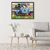 Puppy Car-Full Square Diamond Painting 40*30CM