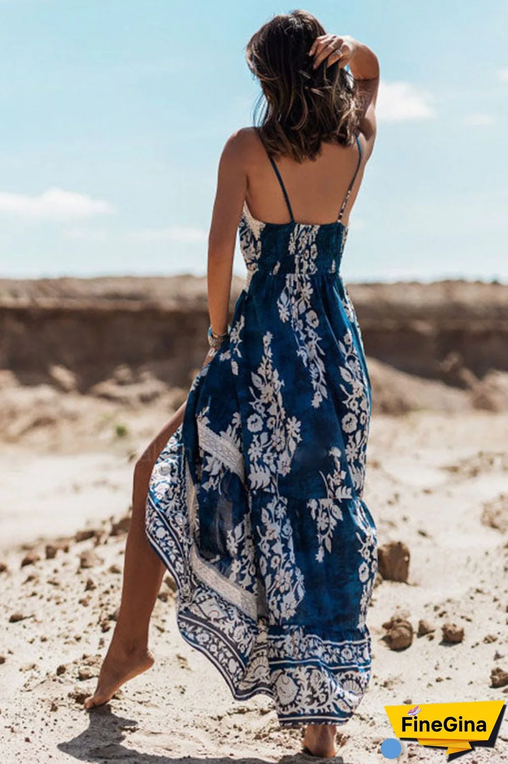 Unseen Beauty Lace Patchwork Floral Maxi Dress