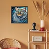 Diamond Painting-5D Full Round Drill Colorful Cat